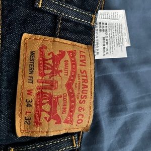 Mens Levi’s western fit jeans